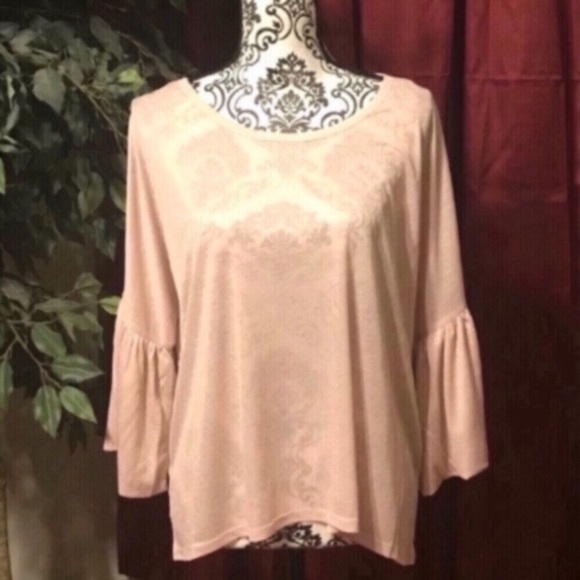 NWT - Blush Ruffle Tee - Picture 3 of 3